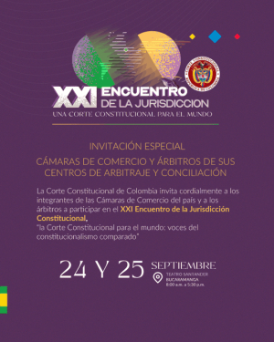 Del 23 al 25 de septiembre, la Corte Constitucional reunirá en Bucaramanga a expertos nacionales e internacionales en el encuentro “Voces del constitucionalismo comparado”